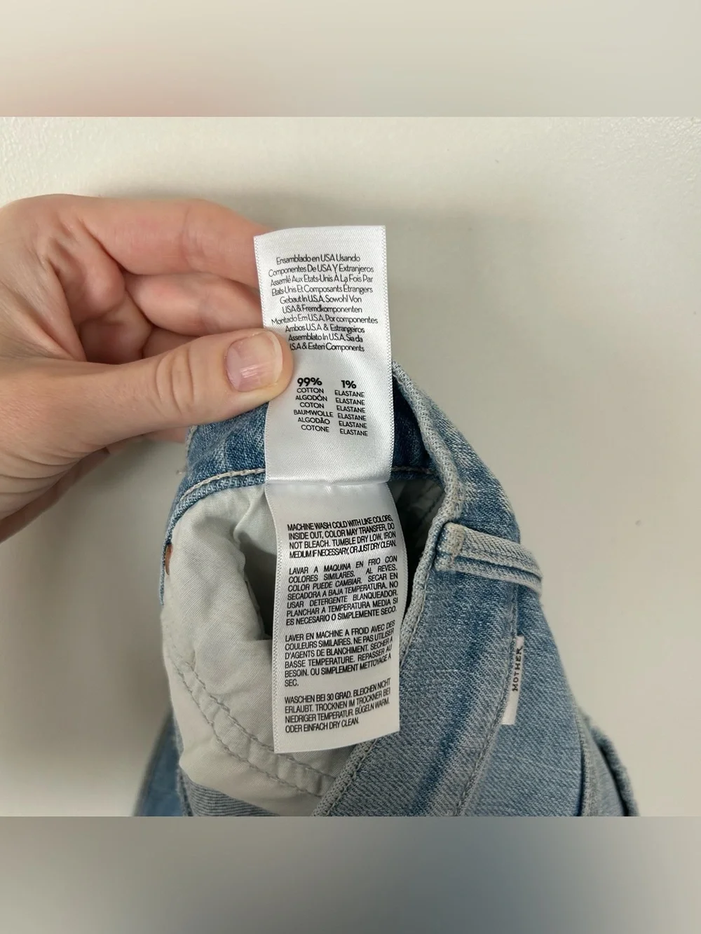 MOTHER The Teeny Tiny Mini Skirt in Sippin' Sweet Tea Size 24